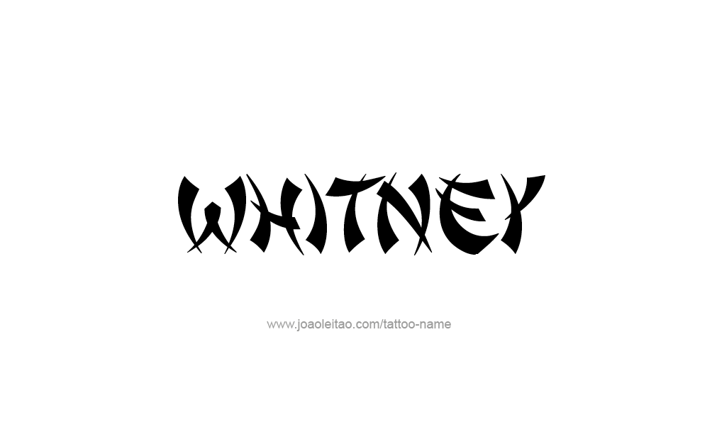 Tattoo Design  Name Whitney  