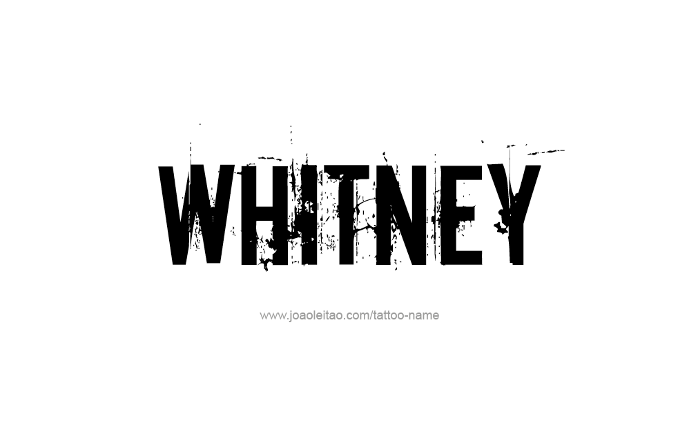 Tattoo Design  Name Whitney