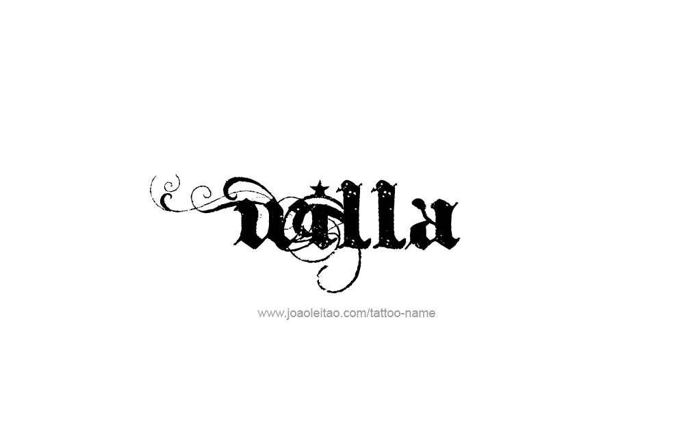 Tattoo Design  Name Willa  