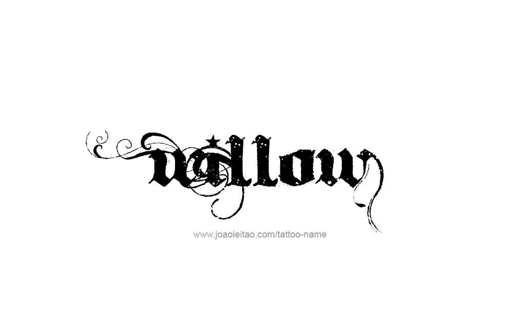 Tattoo Design  Name Willow  