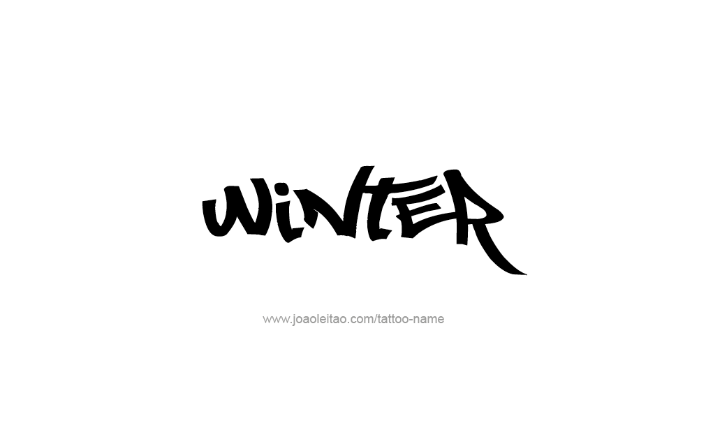 Tattoo Design  Name Winter  