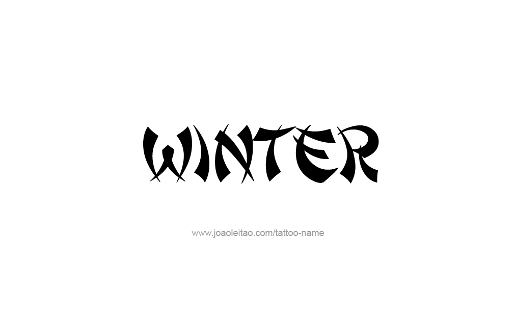 Tattoo Design  Name Winter