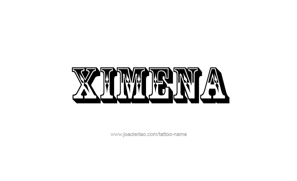 Tattoo Design  Name Ximena  