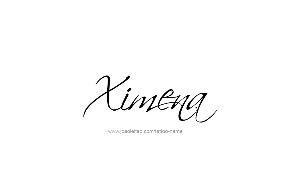 Tattoo Design  Name Ximena  