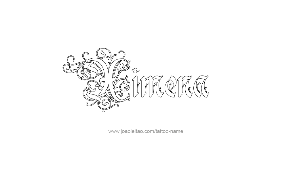 Tattoo Design  Name Ximena  