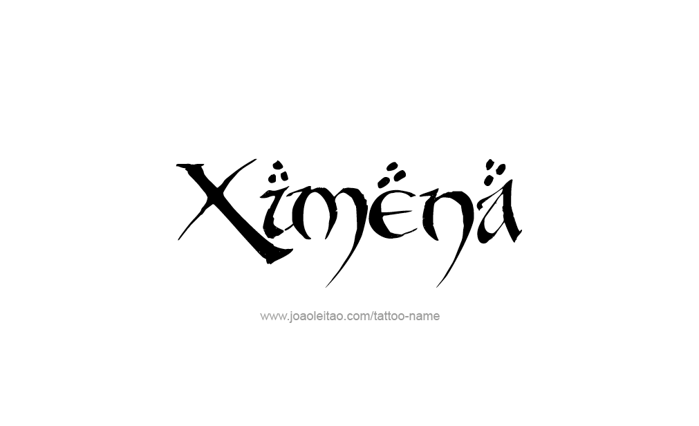 Tattoo Design  Name Ximena  