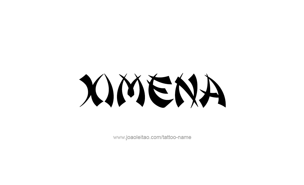 Tattoo Design  Name Ximena