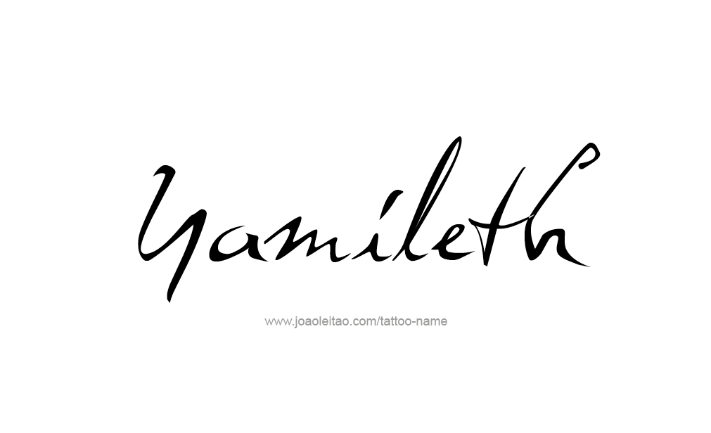 Tattoo Design  Name Yamileth  