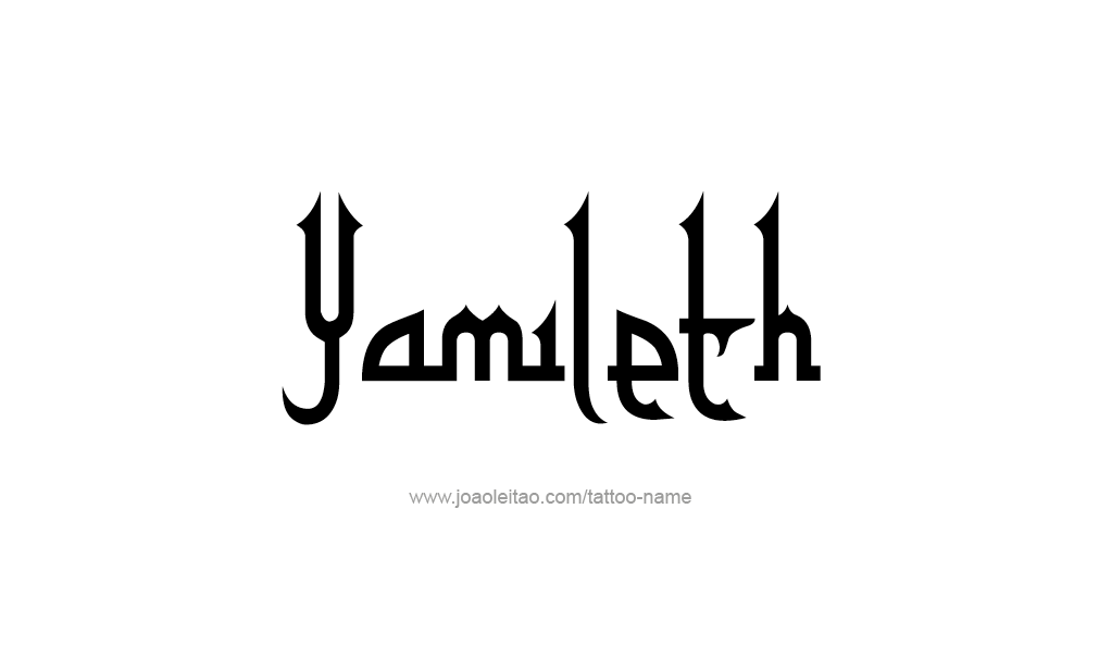 Tattoo Design  Name Yamileth  