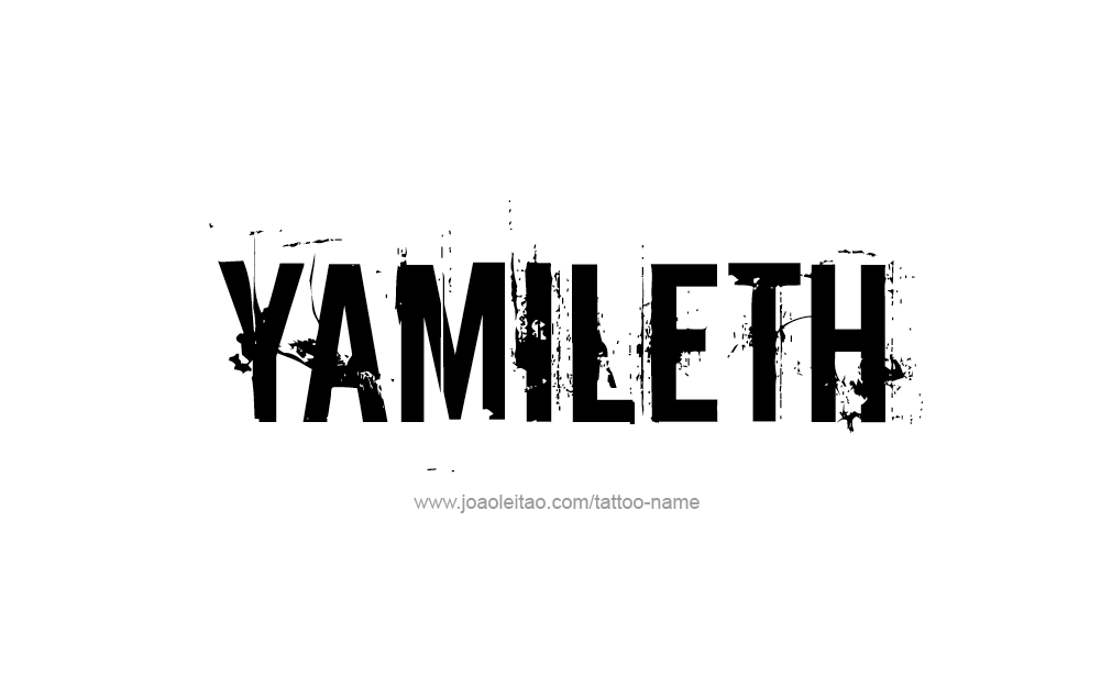 Tattoo Design  Name Yamileth  