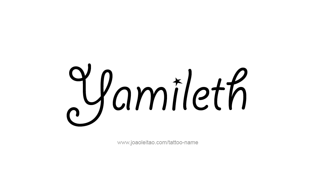 Tattoo Design  Name Yamileth  