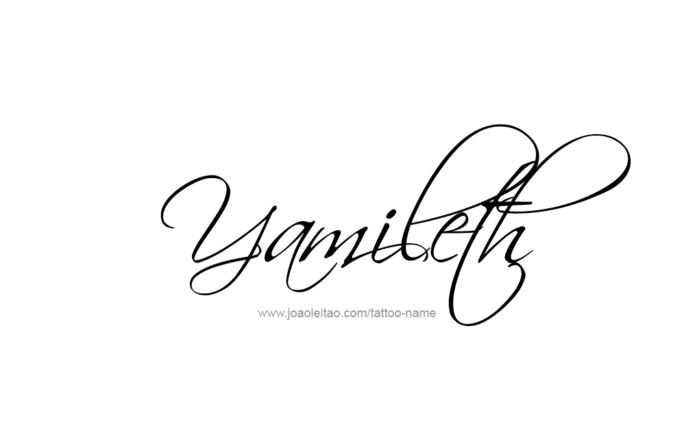 Tattoo Design  Name Yamileth  