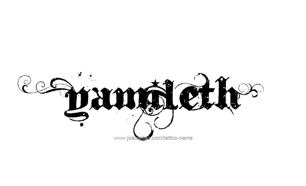Tattoo Design  Name Yamileth  