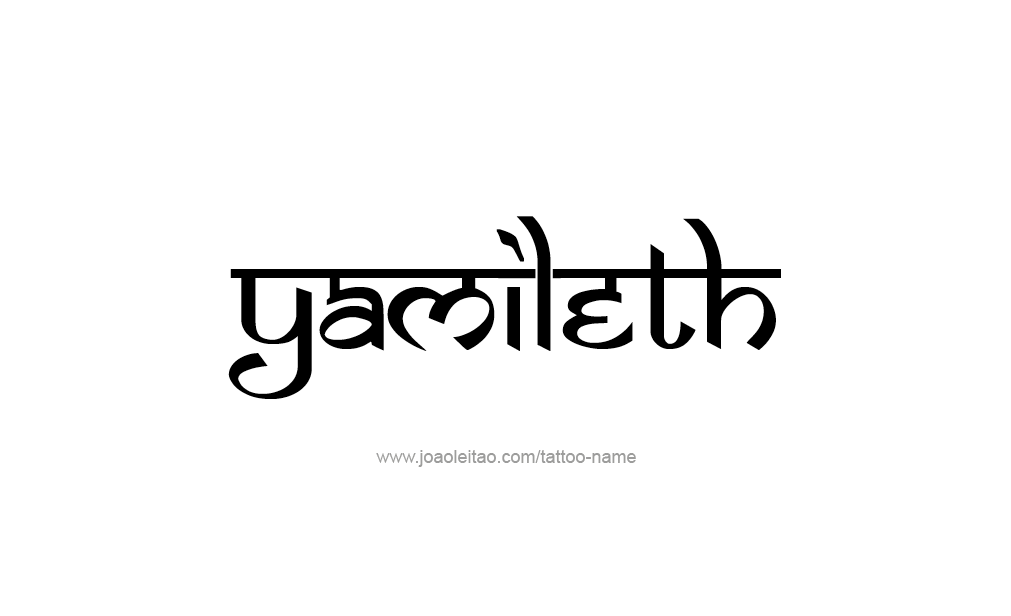 Tattoo Design  Name Yamileth  