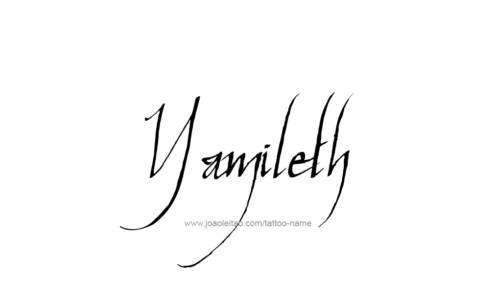 Tattoo Design  Name Yamileth  