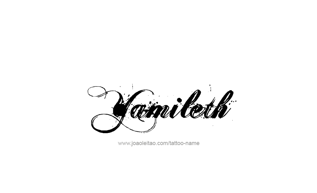 Tattoo Design  Name Yamileth  