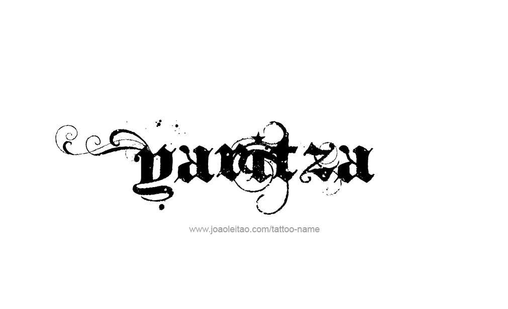 Yaritza nombre tatuaje diseños