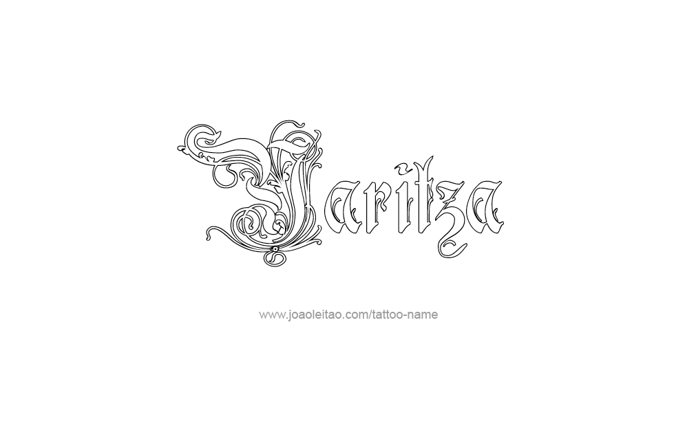 Tattoo Design  Name Yaritza  