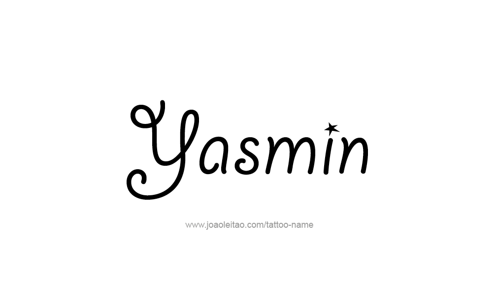 Tattoo Design  Name Yasmin  