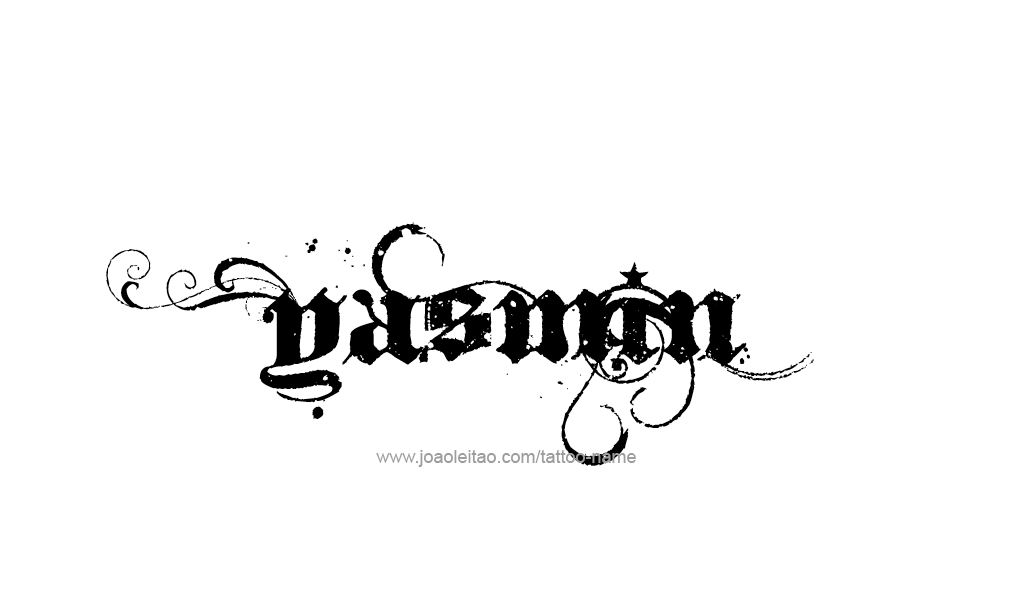 Tattoo Design  Name Yasmin  