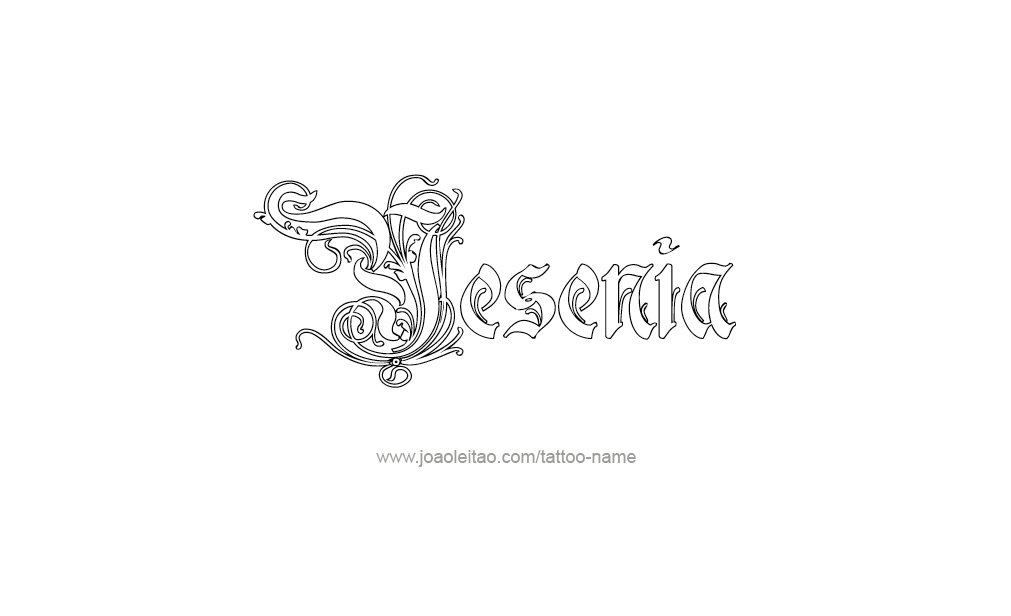 Tattoo Design  Name Yesenia  