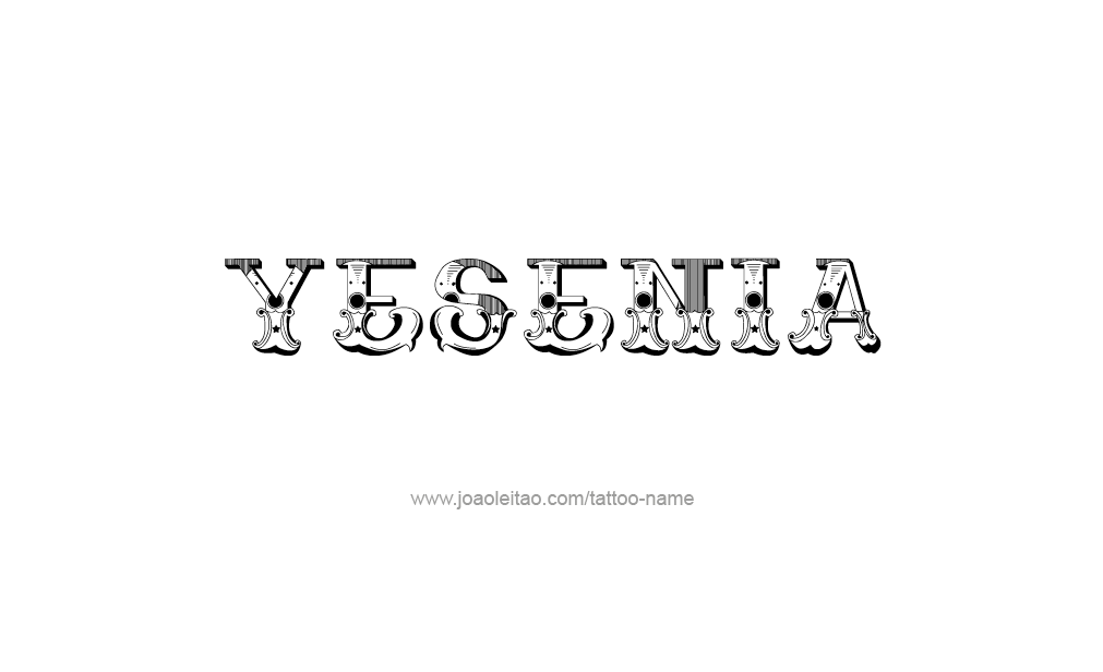 Tattoo Design  Name Yesenia  