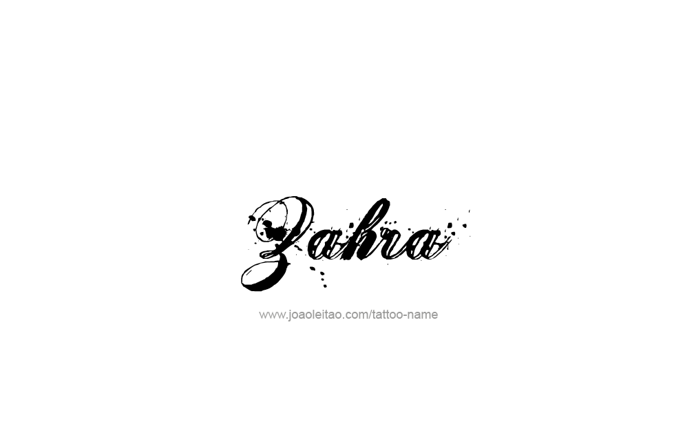 Tattoo Design  Name Zahra  