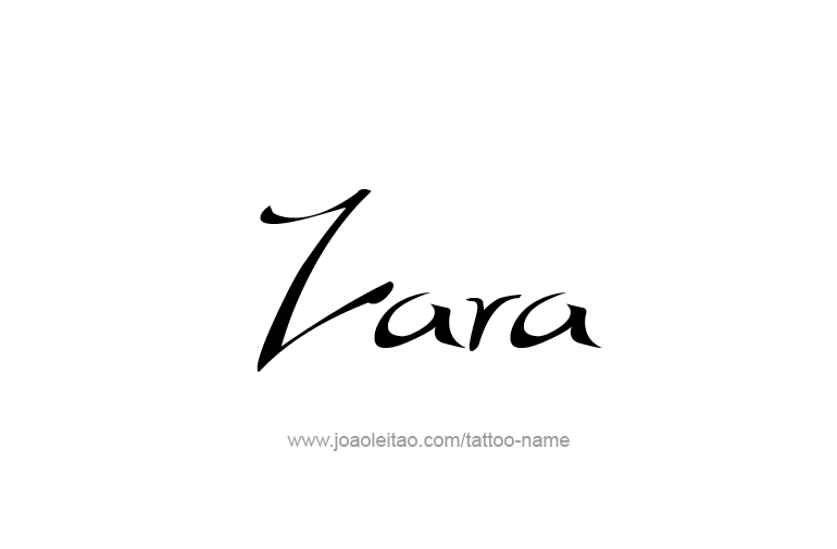 Tattoo Design  Name Zara  