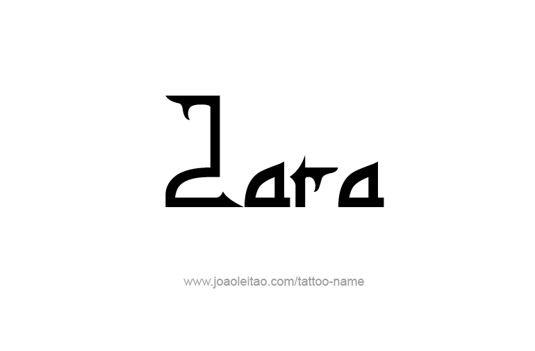 Tattoo Design  Name Zara  