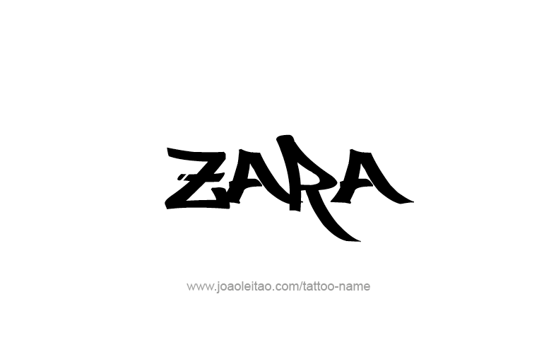 Tattoo Design  Name Zara  