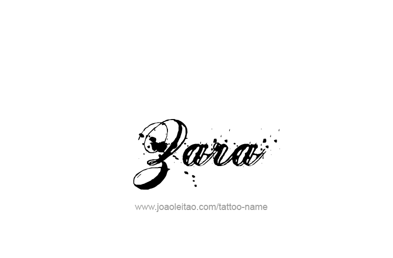 Tattoo Design  Name Zara  