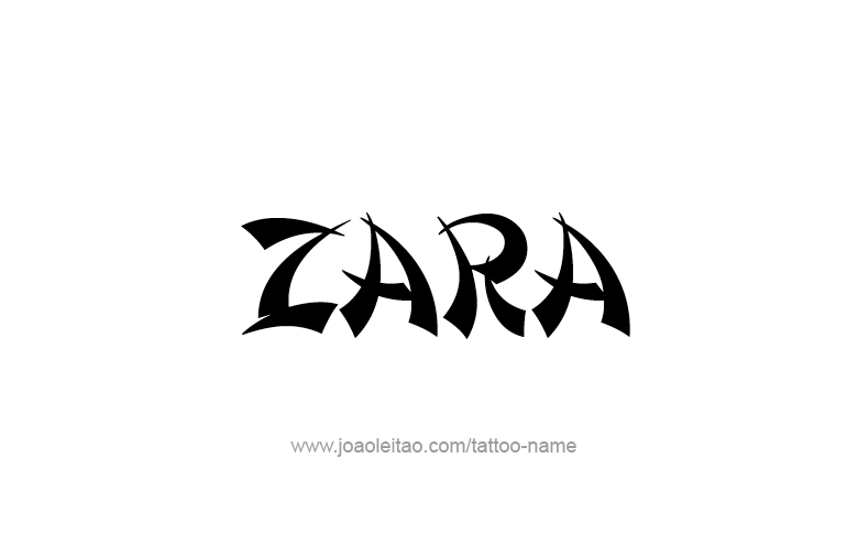 Tattoo Design  Name Zara