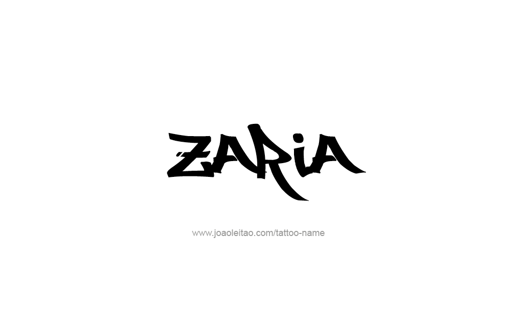 Tattoo Design  Name Zaria  