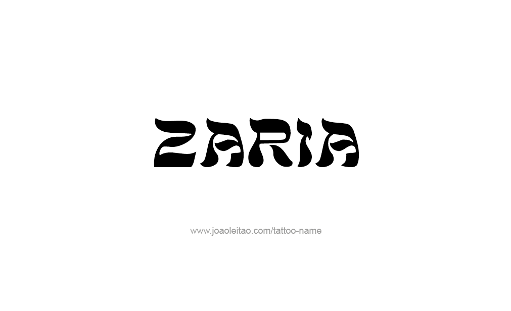 Tattoo Design  Name Zaria  