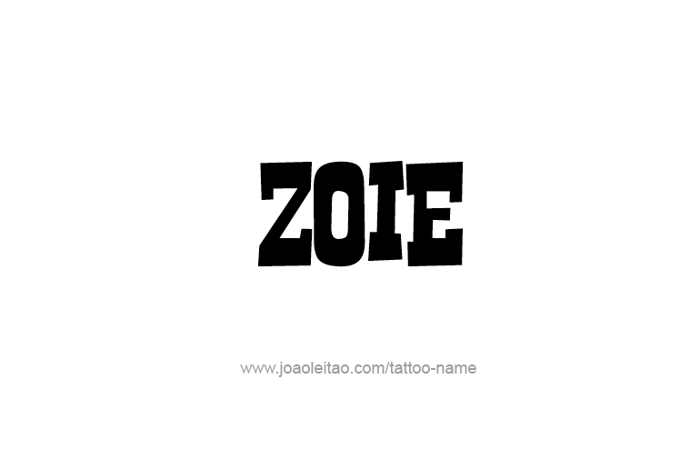 Tattoo Design  Name Zoie  