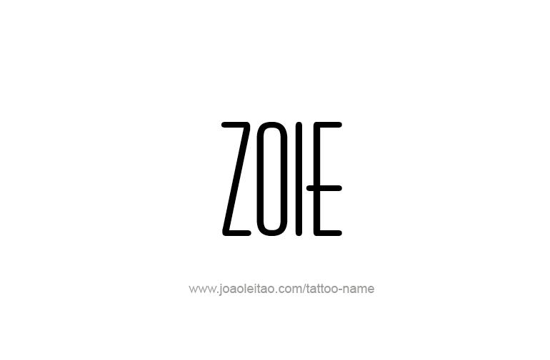 Tattoo Design  Name Zoie  