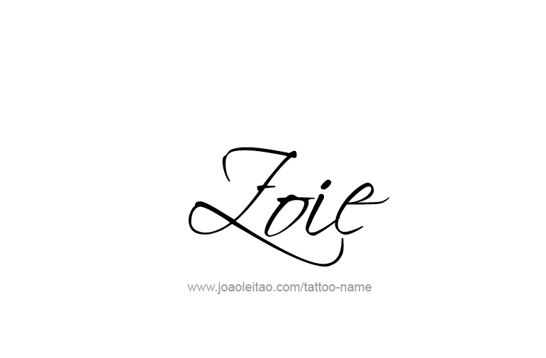 Tattoo Design  Name Zoie  