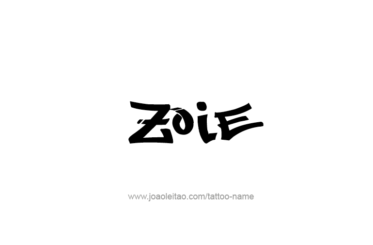 Tattoo Design  Name Zoie  