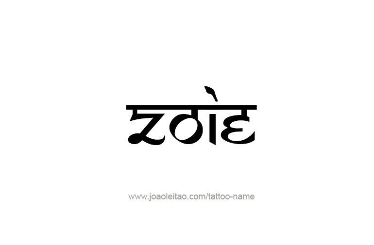 Tattoo Design  Name Zoie  