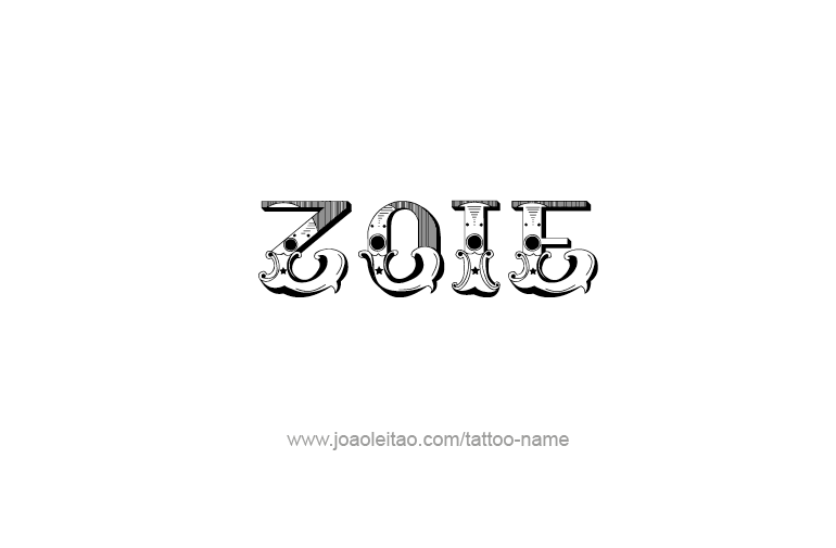 Tattoo Design  Name Zoie  