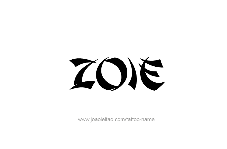 Tattoo Design  Name Zoie