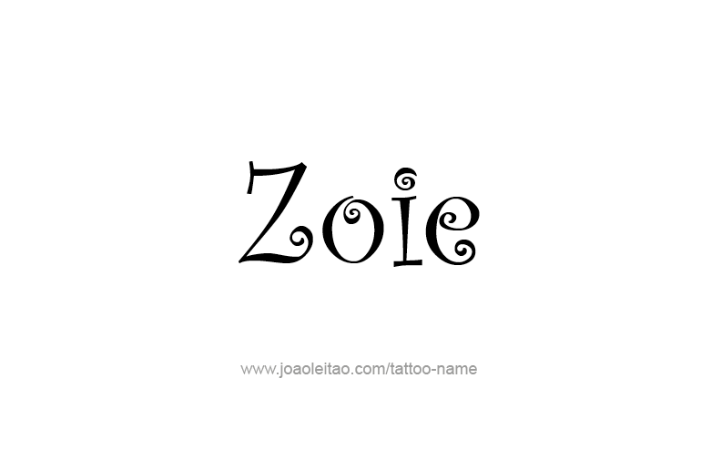 Tattoo Design  Name Zoie  