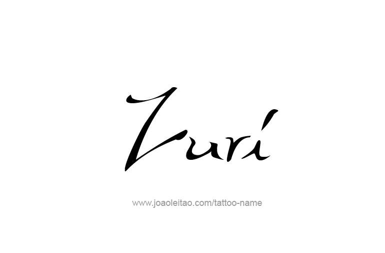 Tattoo Design  Name Zuri  