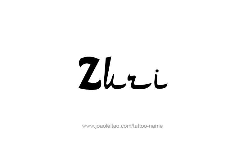 Tattoo Design  Name Zuri  