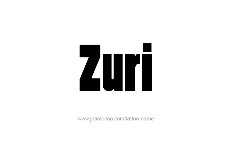 Tattoo Design  Name Zuri  