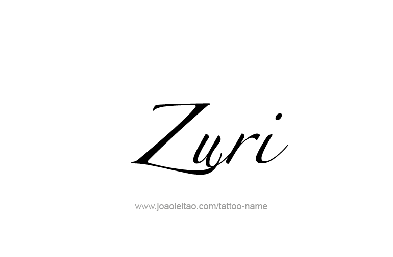 Tattoo Design  Name Zuri  