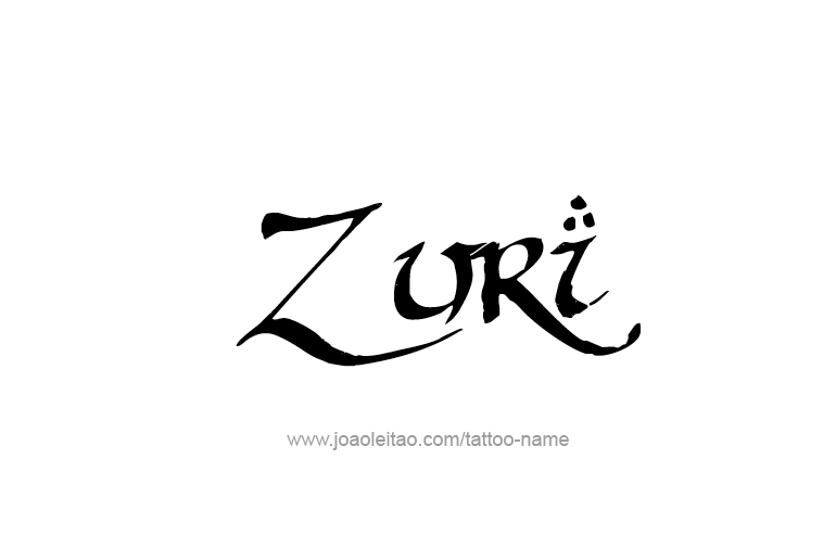 Tattoo Design  Name Zuri  