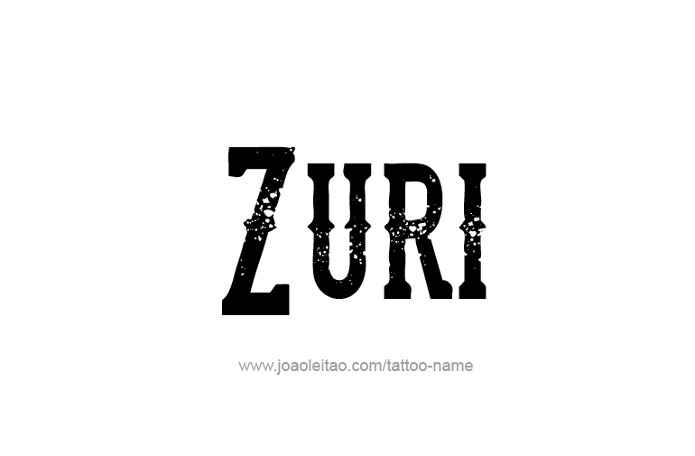 Tattoo Design  Name Zuri  