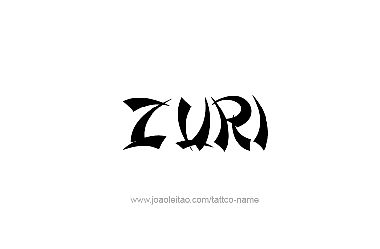 Tattoo Design  Name Zuri