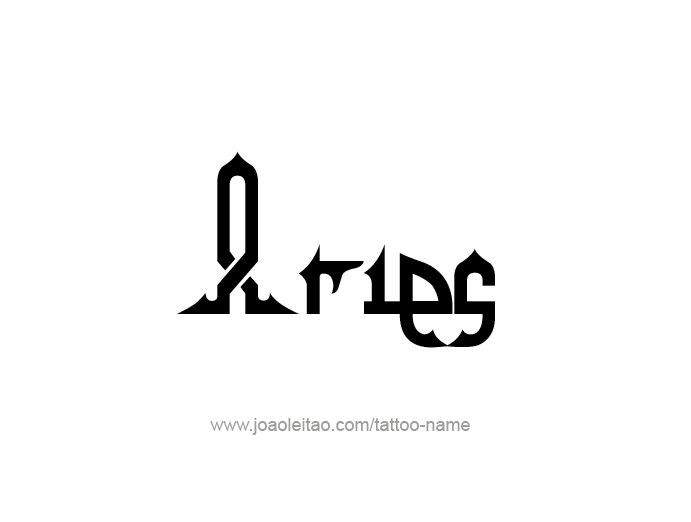 Tattoo Design Horoscope Name Aries